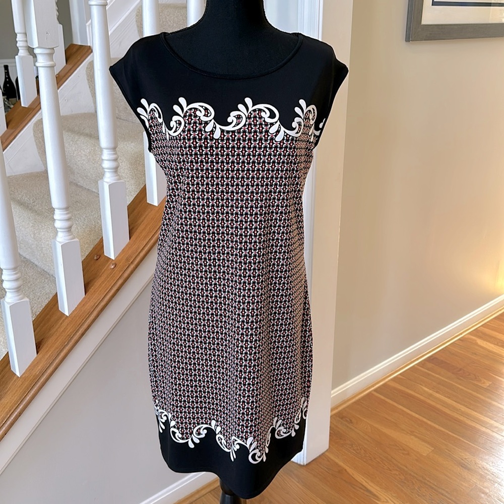 Max Studio Dress - Size M. black, white and red